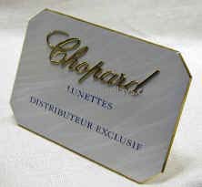 Mila Displays - Milled Polished Brass & Aluminum Name Plates & Showcase Window Signs